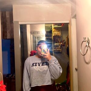 Large Crop Top Sweatshirt Denver Co.